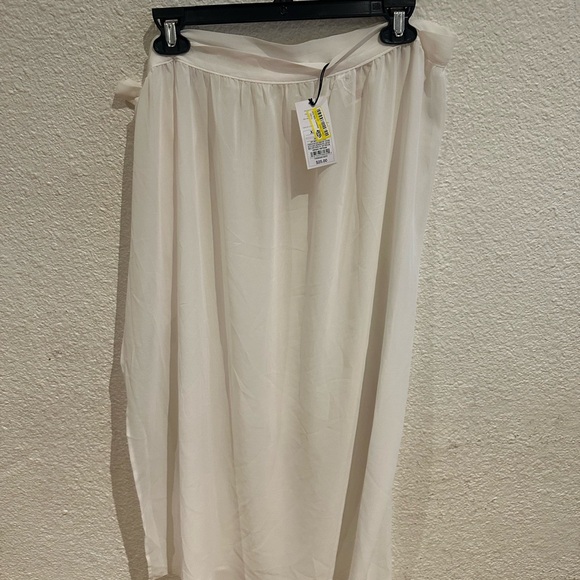 Ladies off white color/side sash swim cover up - Picture 6 of 7